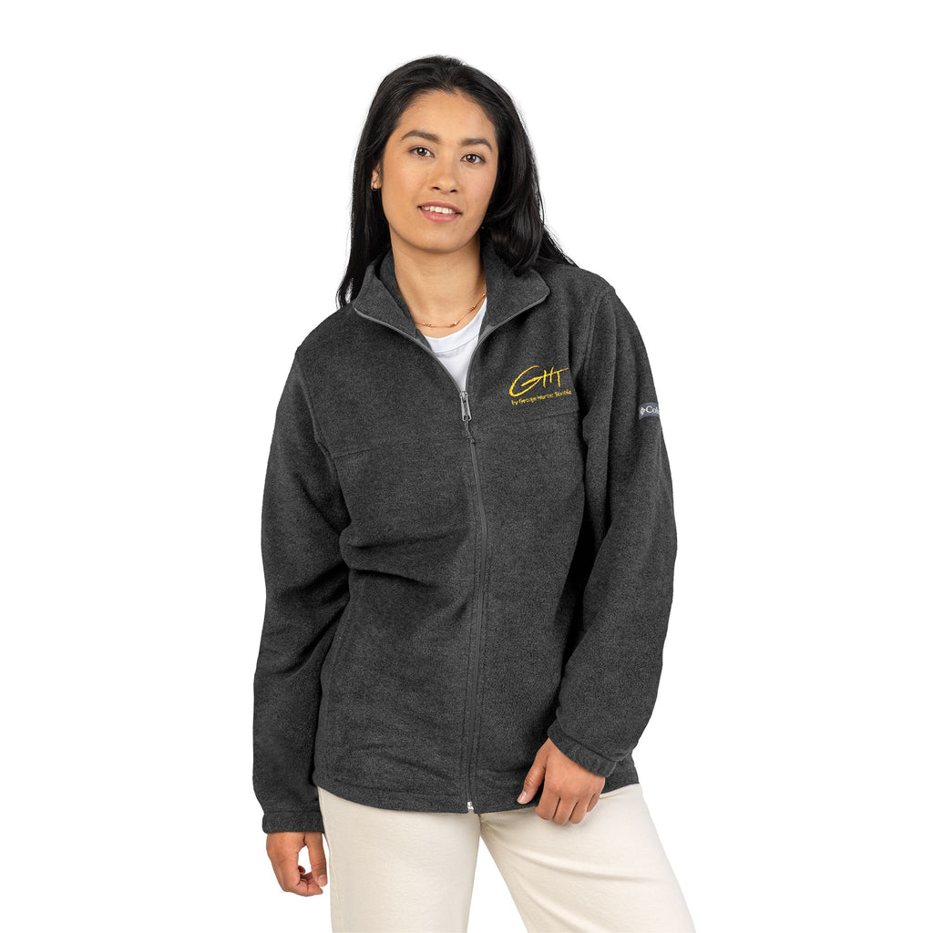 Embroidered Columbia Fleece Jacket – Cozy Zip-Up Outerwear GHT Signature – Limited Edition