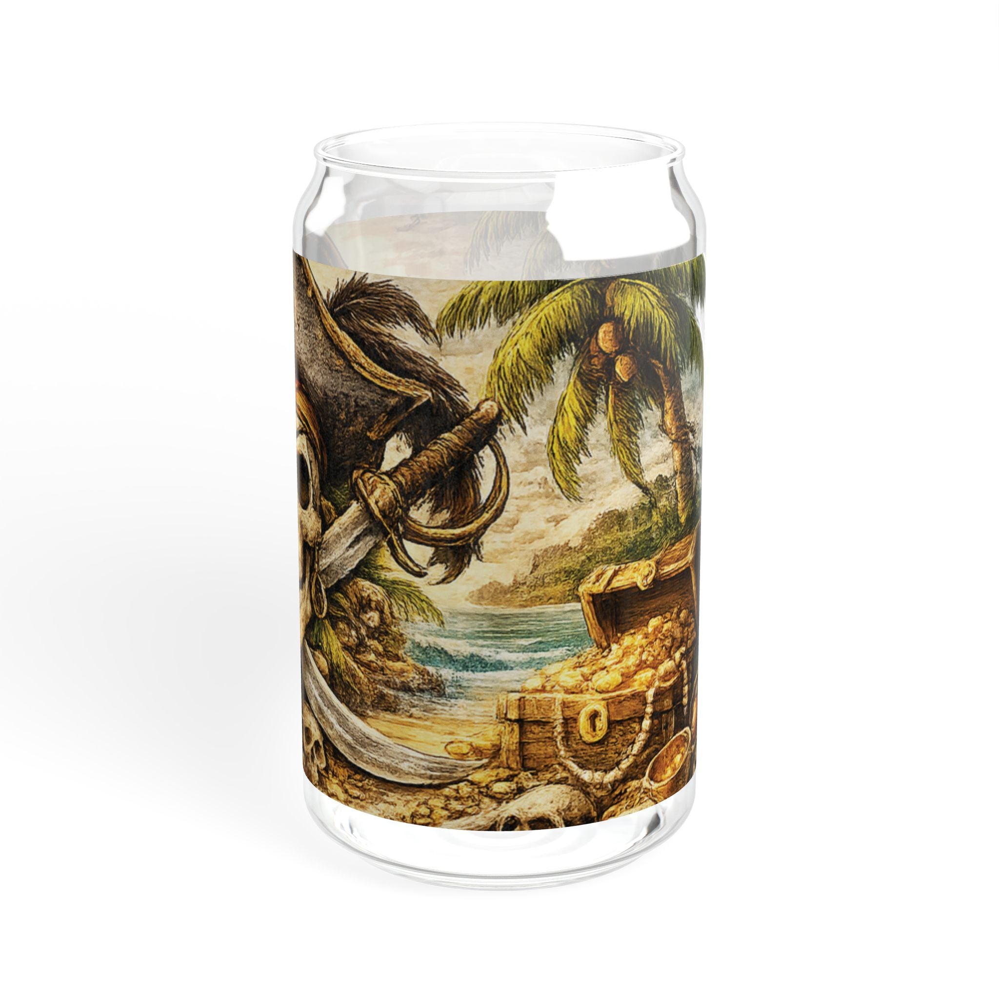 Pirate Skull Sipper Glass – 16oz Limited Edition – GHT Signature