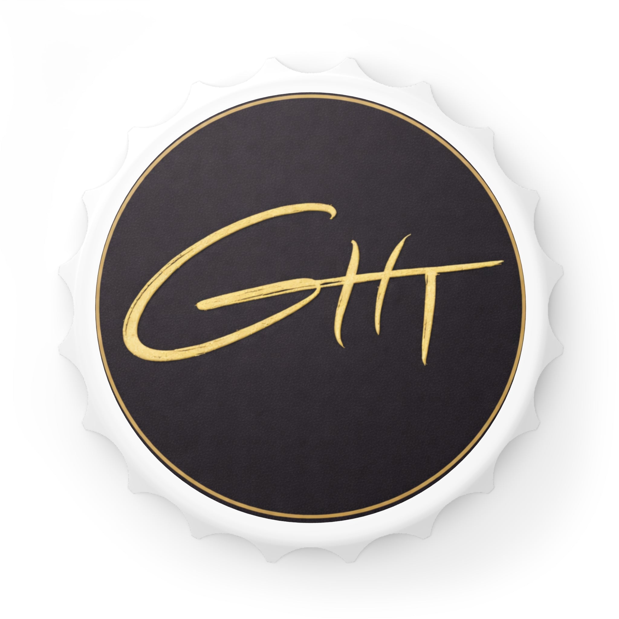 Abridor de botellas magnético GHT – Elegante negro y dorado – Edición limitada – GHT Signature