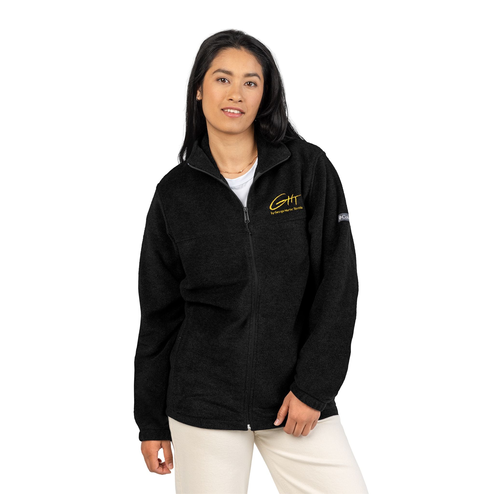 Embroidered Columbia Fleece Jacket – Cozy Zip-Up Outerwear GHT Signature – Limited Edition