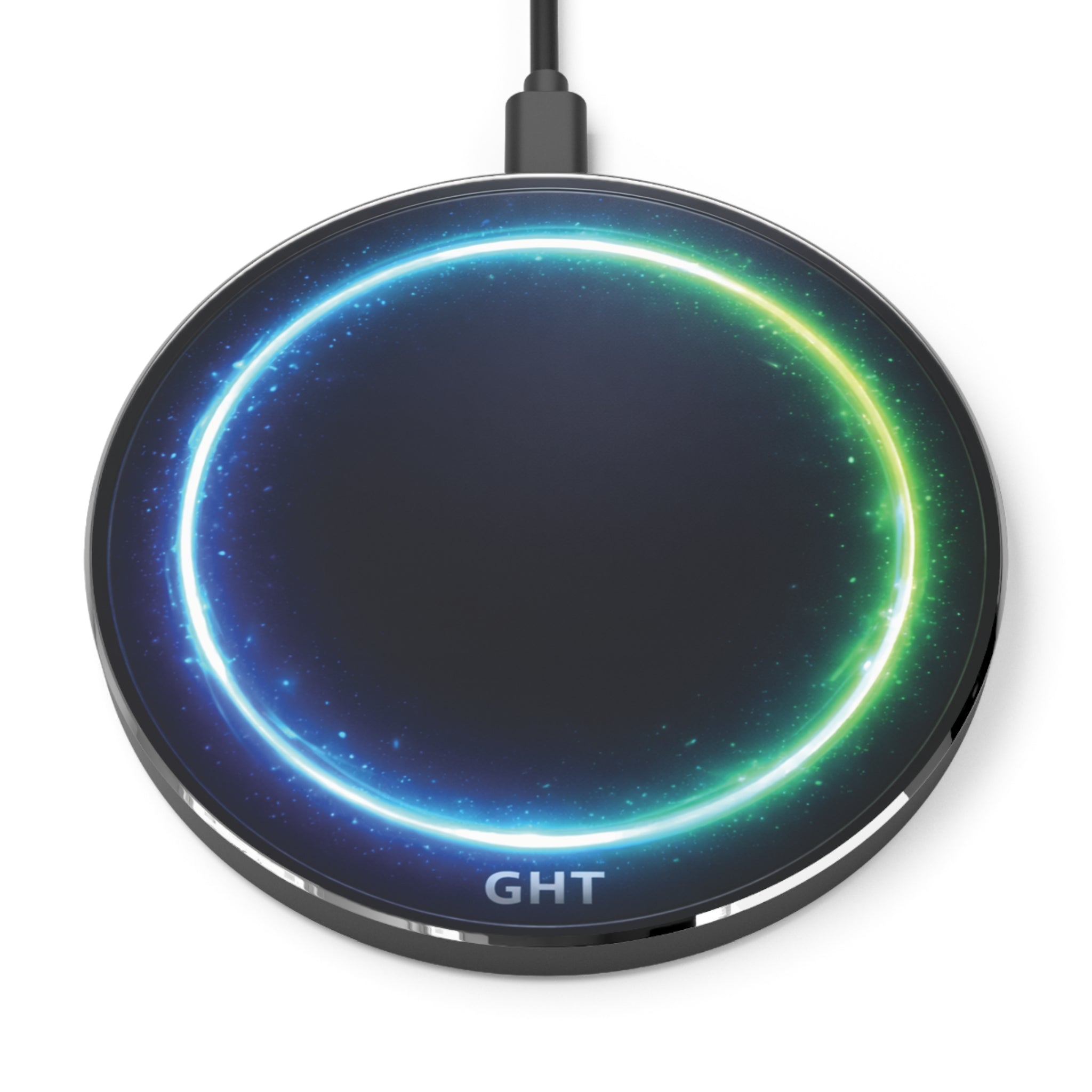 Wireless Charger – Neon Energy Ring Fast Qi Charging Pad | GHT Future Tech Collection
