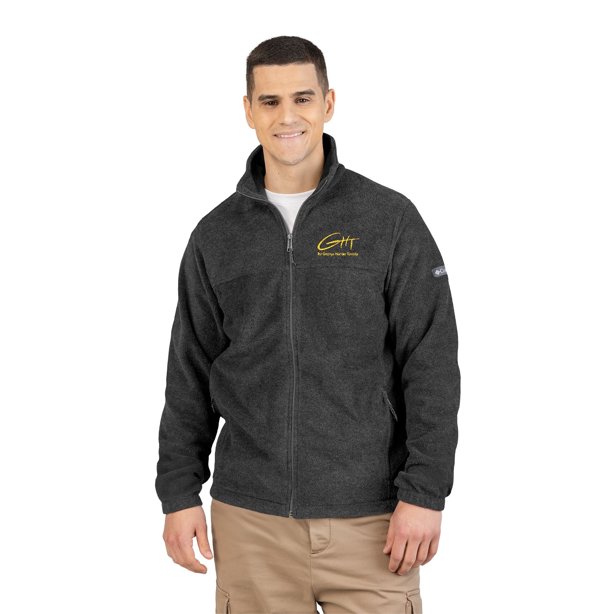 Embroidered Columbia Fleece Jacket – Cozy Zip-Up Outerwear GHT Signature – Limited Edition