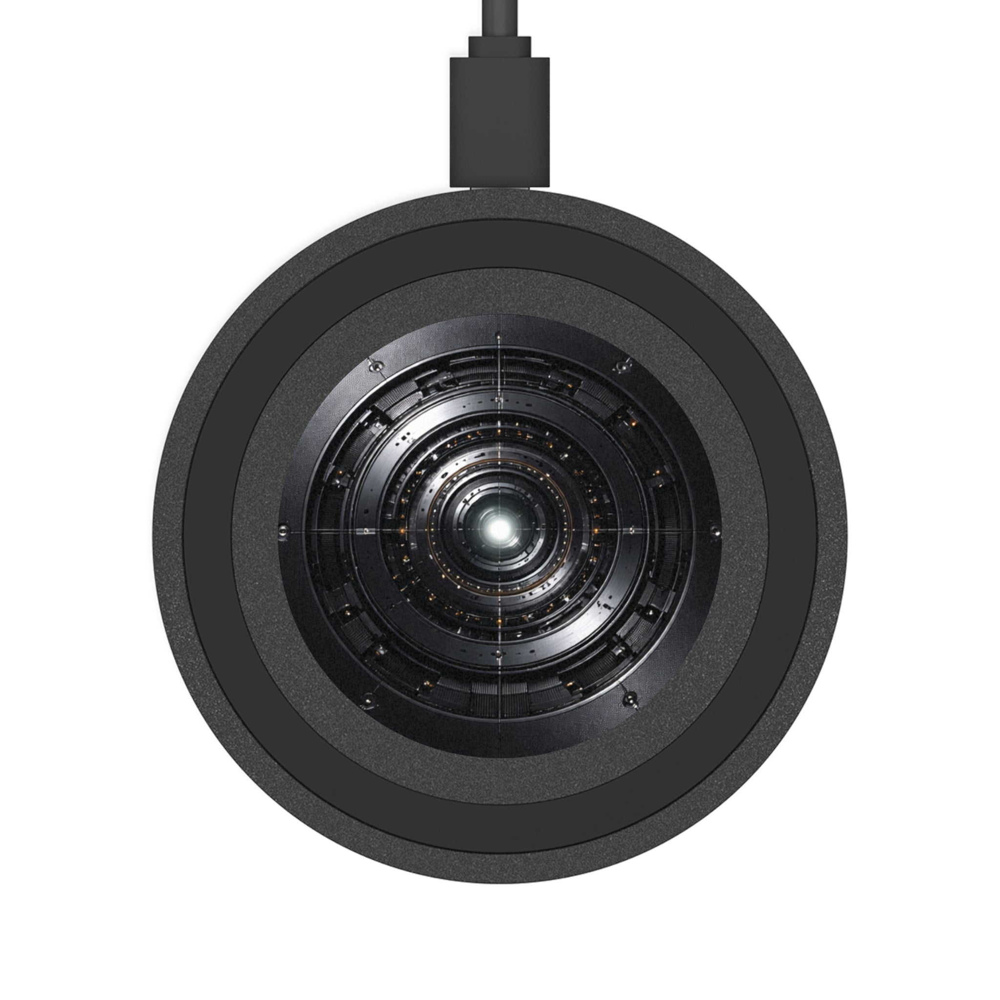 Industrial Reactor Core Wireless Charging Pad – Futuristic Mechanical Qi Charger | GHT Tech Series