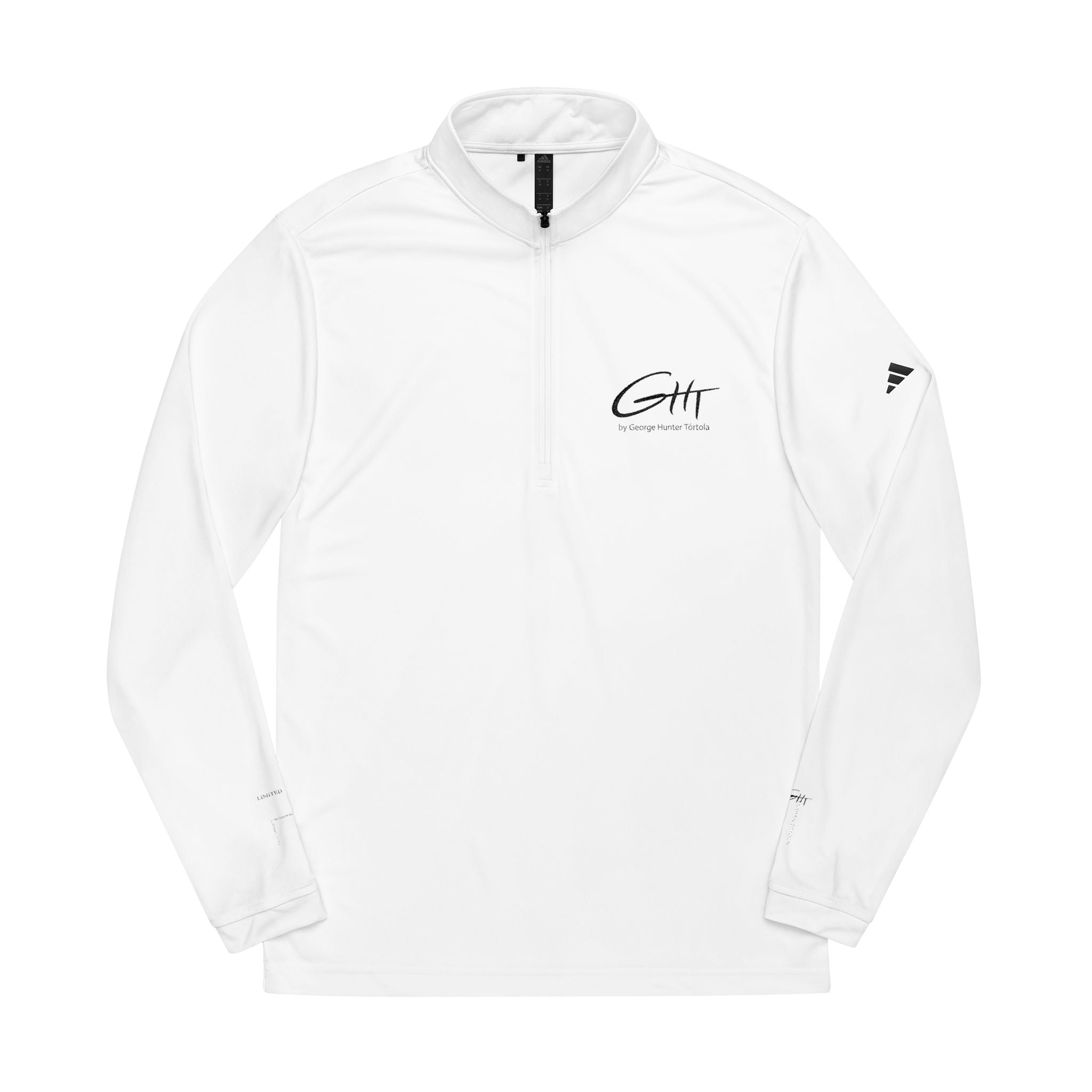 adidas Quarter-Zip Pullover – White | Limited Edition – GHT Signature