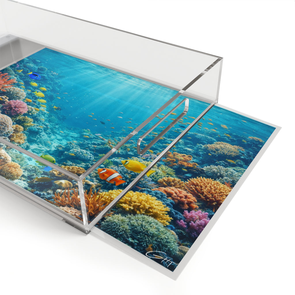 Ocean Coral Reef Acrylic Serving Tray GHT Signature – Limited Edition