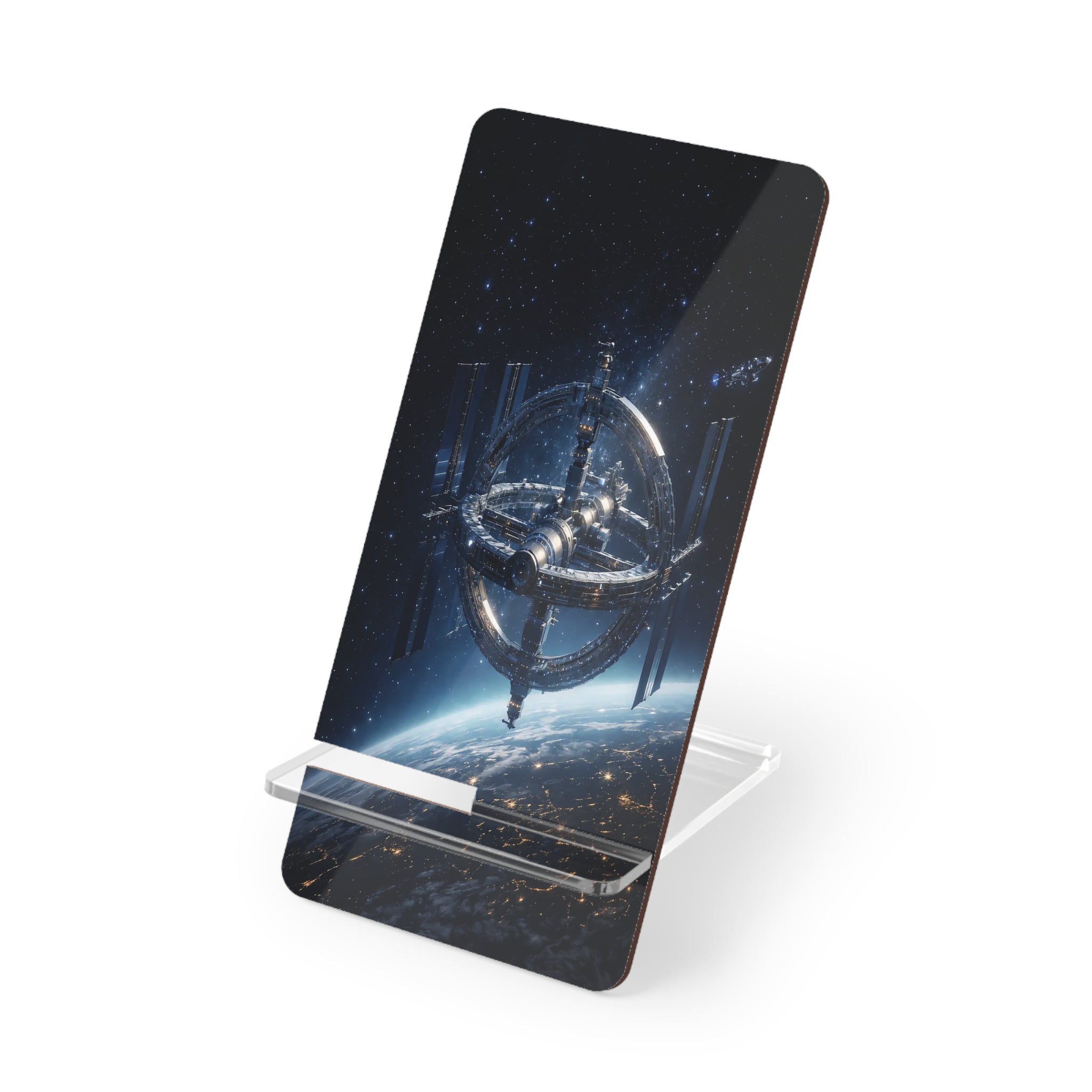 Orbital Space Station Phone Stand – Cinematic Sci-Fi Mobile Display | GHT Tech Collection