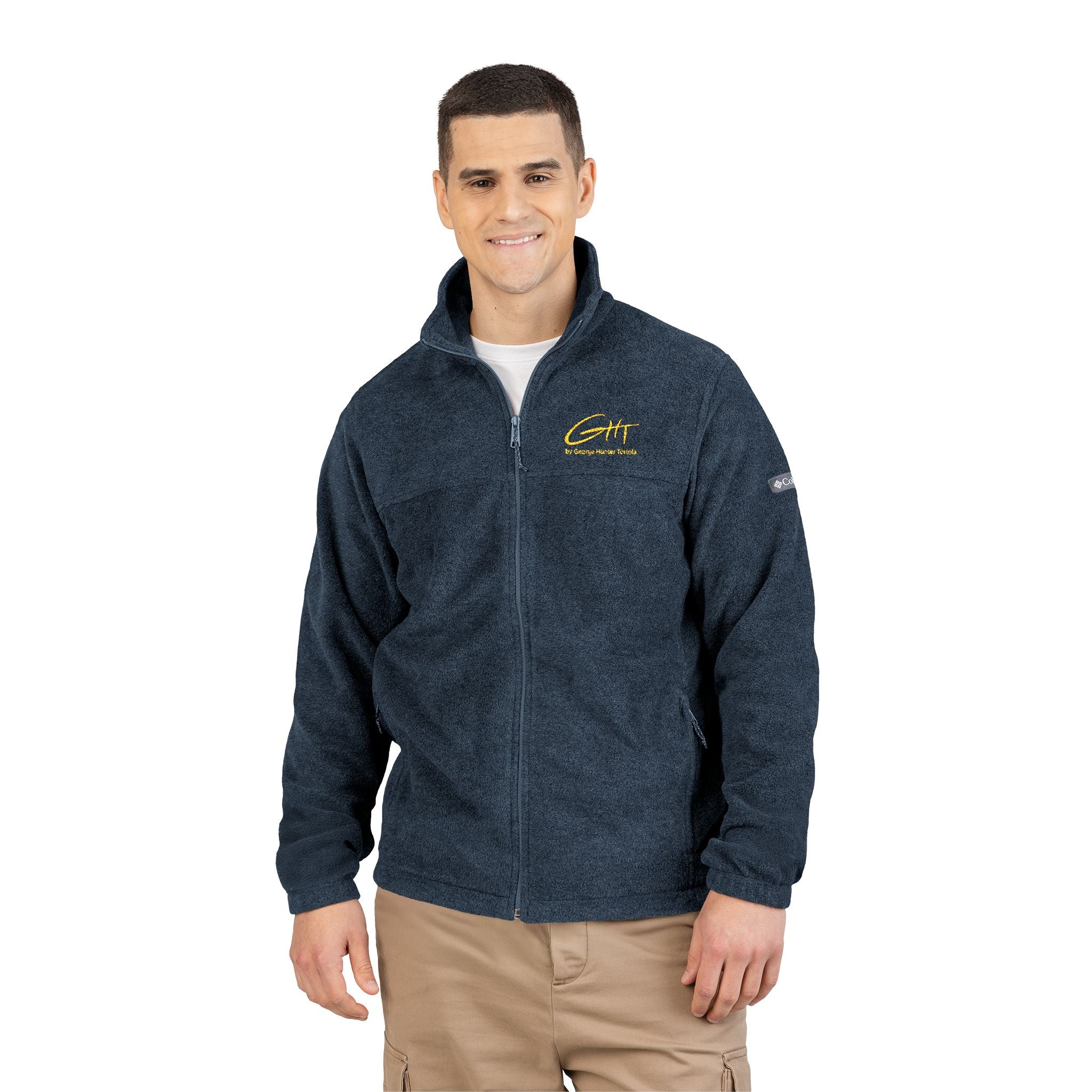 Embroidered Columbia Fleece Jacket – Cozy Zip-Up Outerwear GHT Signature – Limited Edition