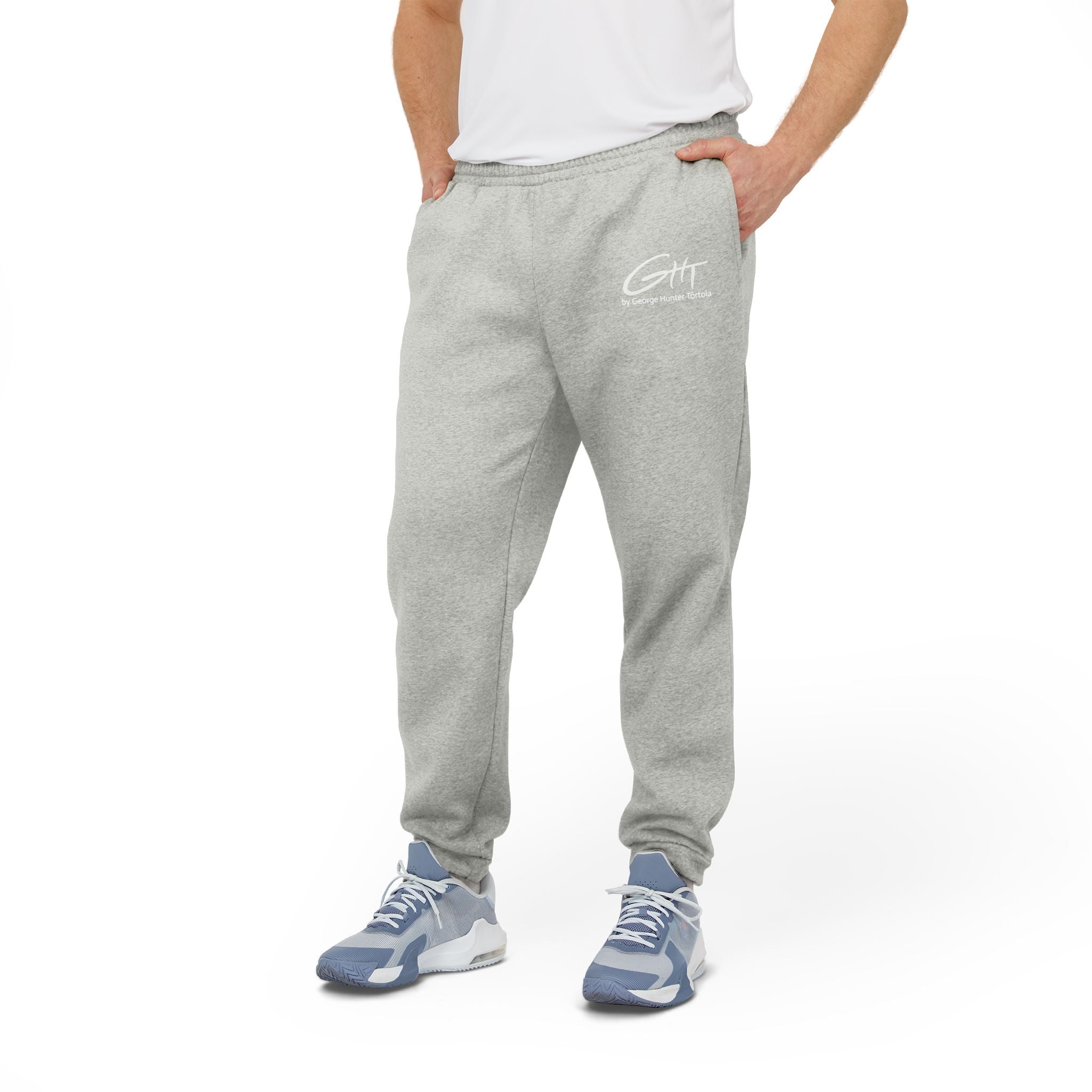 adidas Fleece Joggers – Cozy Gray | Limited Edition – GHT Signature