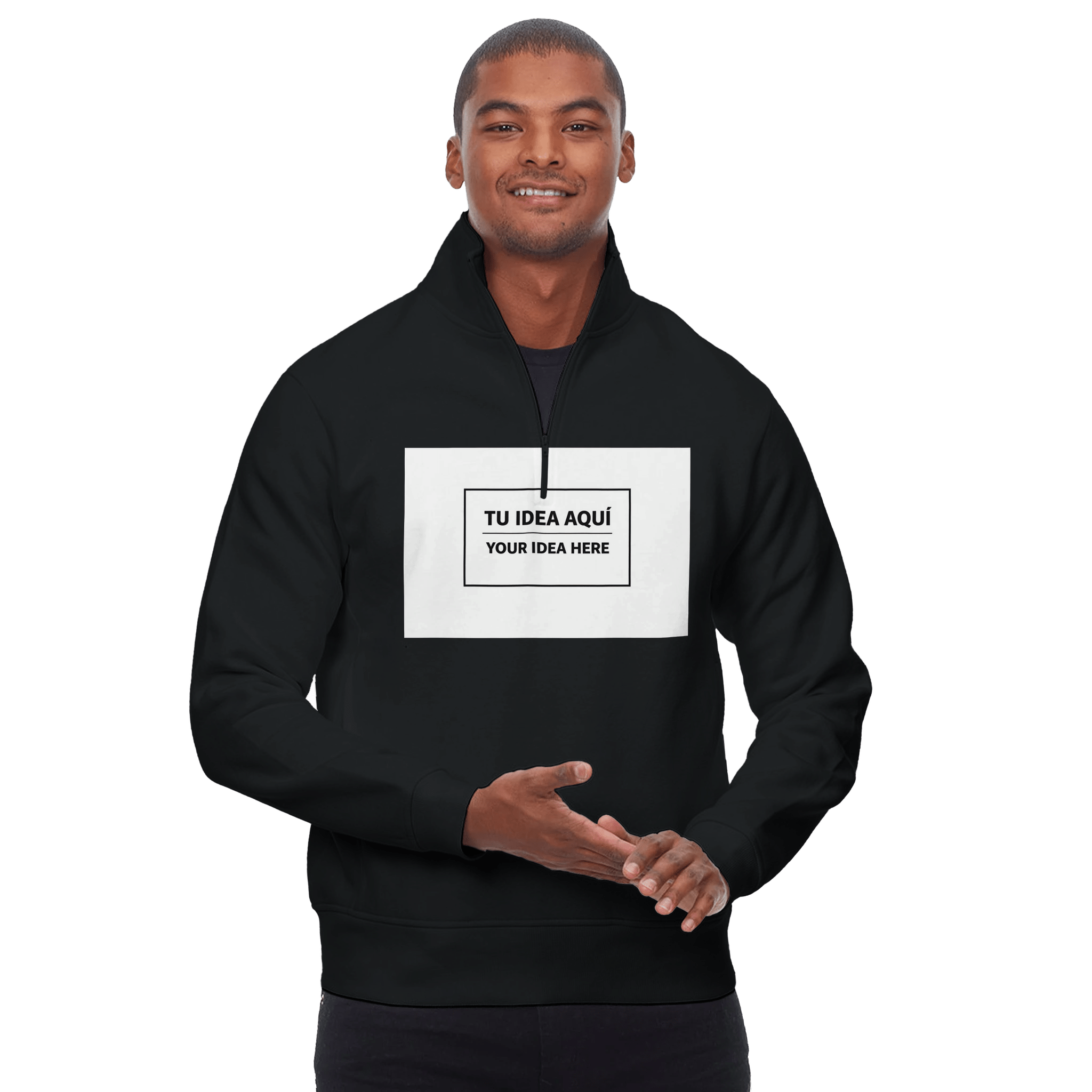 Custom Unisex Quarter - Zip Fleece Sweatshirt – Personalized Edition - GHT Official Store