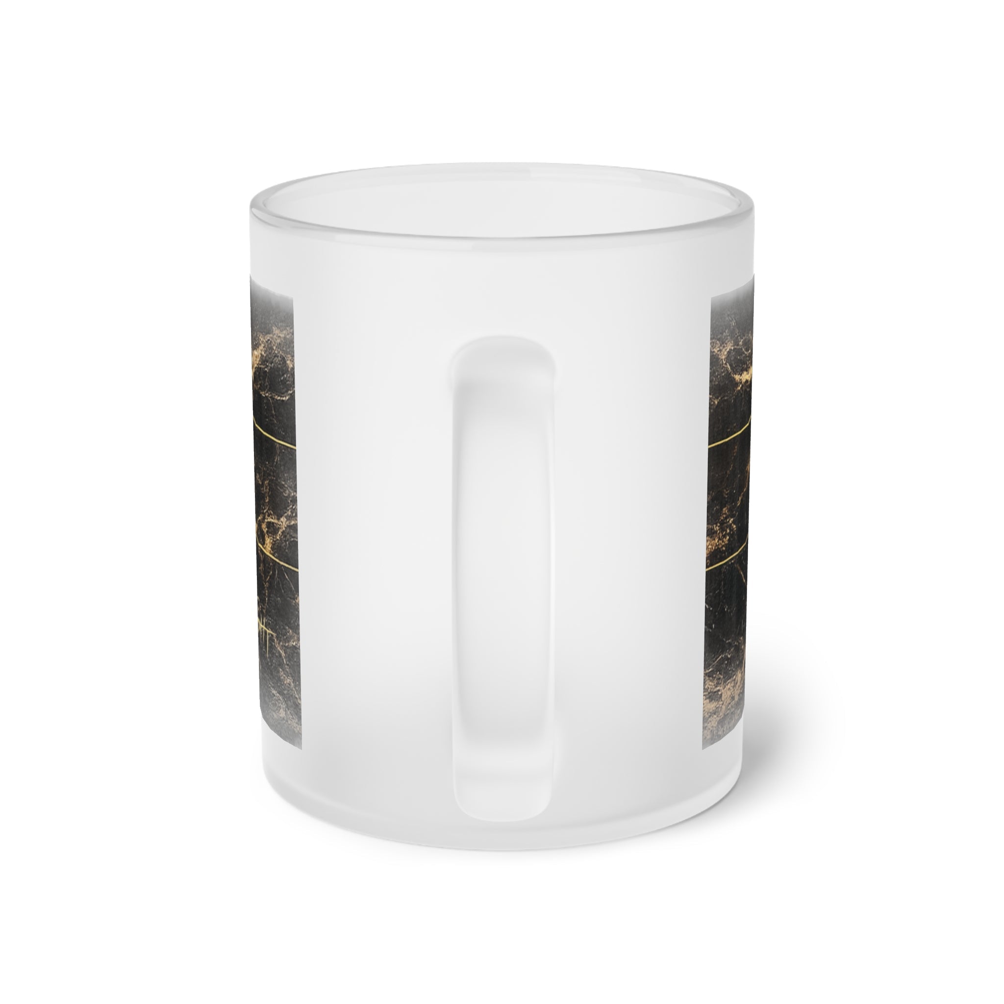 Frosted Glass Mug – Black Marble Edition – Limited Edition – GHT Lifestyle - GHT Official Store