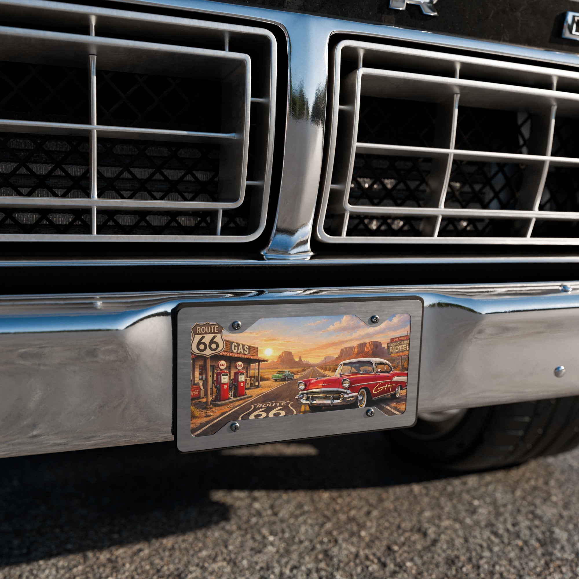 Route 66 Vintage License Plate – Limited Edition – GHT Signature - GHT Official Store