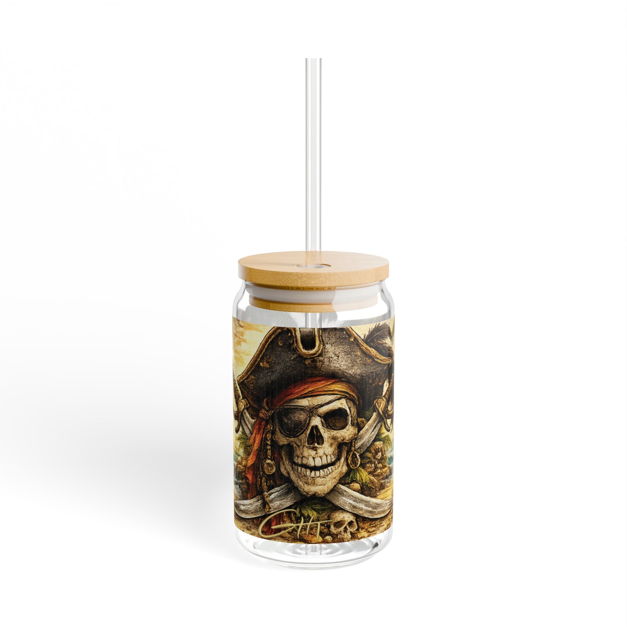 Pirate Skull Sipper Glass – 16oz Limited Edition – GHT Signature - GHT Official Store