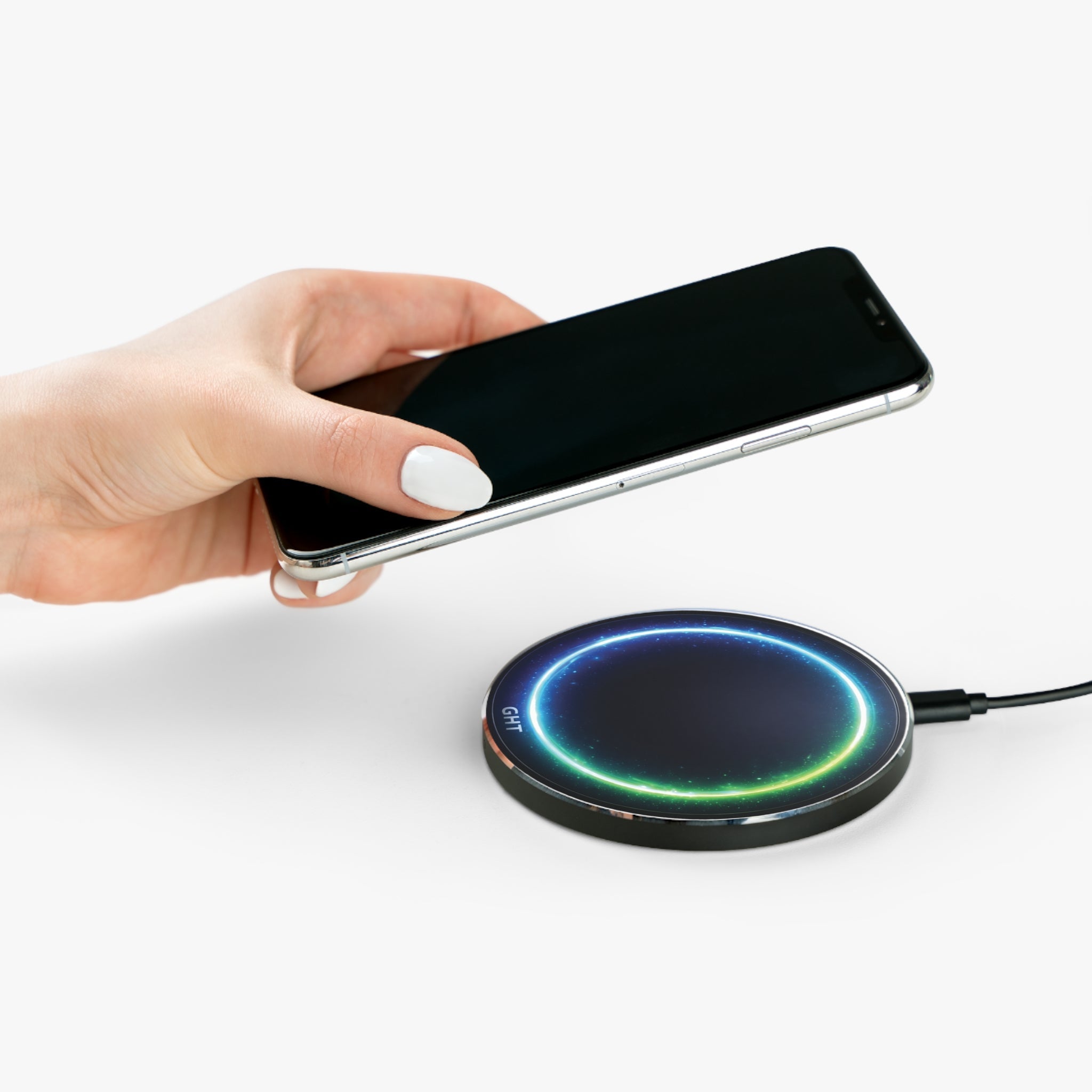 Wireless Charger – Neon Energy Ring Fast Qi Charging Pad | GHT Future Tech Collection - GHT Official Store